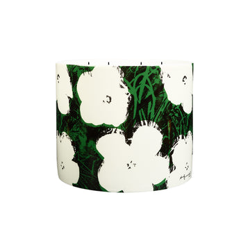 Andy Warhol Perfumed Candle "Flowers" Giant - White Flowers on Green