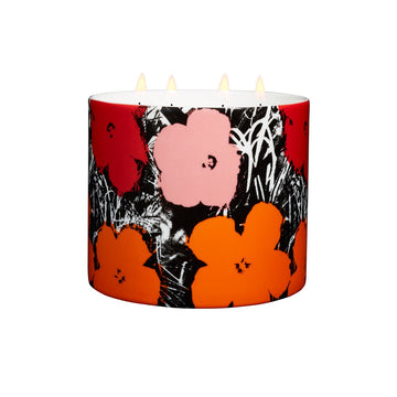 Andy Warhol Perfumed Candle "Flowers" Giant - Red/Pink